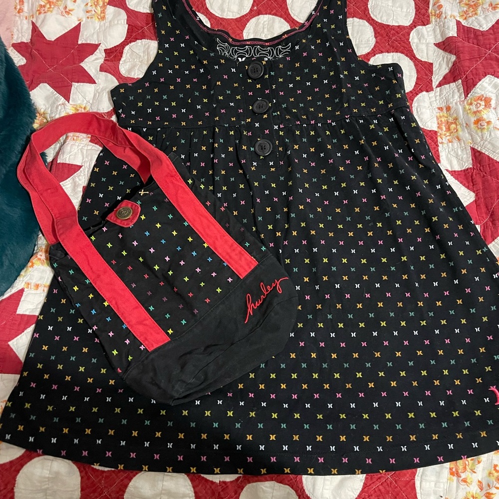 Hurley bag and top size l